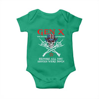Gen X The Badasss Generation Baby Onesie Before All You Sissie were Born Skull Rock Hand - Wonder Print Shop
