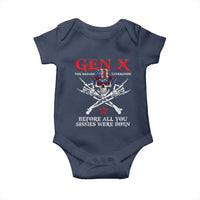 Gen X The Badasss Generation Baby Onesie Before All You Sissie were Born Skull Rock Hand - Wonder Print Shop