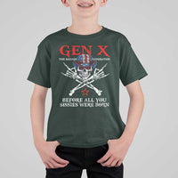 Gen X The Badasss Generation T Shirt For Kid Before All You Sissie were Born Skull Rock Hand - Wonder Print Shop