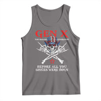Gen X The Badasss Generation Tank Top Before All You Sissie were Born Skull Rock Hand - Wonder Print Shop