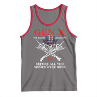 Gen X The Badasss Generation Tank Top Before All You Sissie were Born Skull Rock Hand - Wonder Print Shop