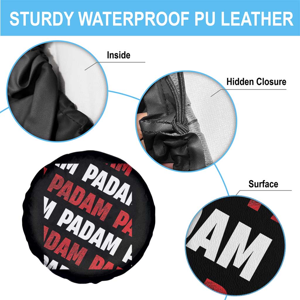 Pride Month Spare Tire Cover Padam Padam Heartbeat LGBTQ