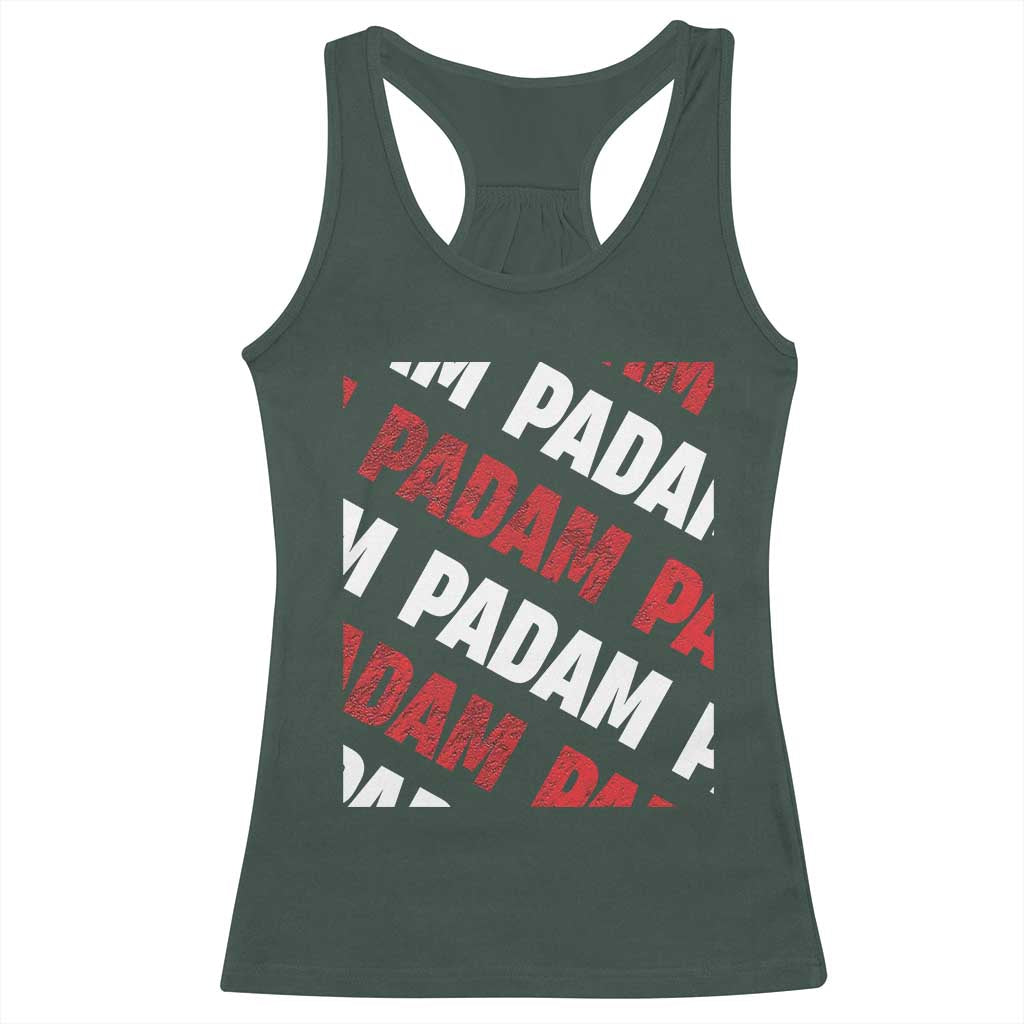 Pride Month Racerback Tank Top Padam Padam Heartbeat LGBTQ