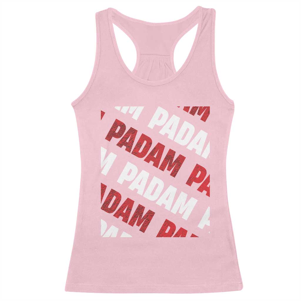 Pride Month Racerback Tank Top Padam Padam Heartbeat LGBTQ