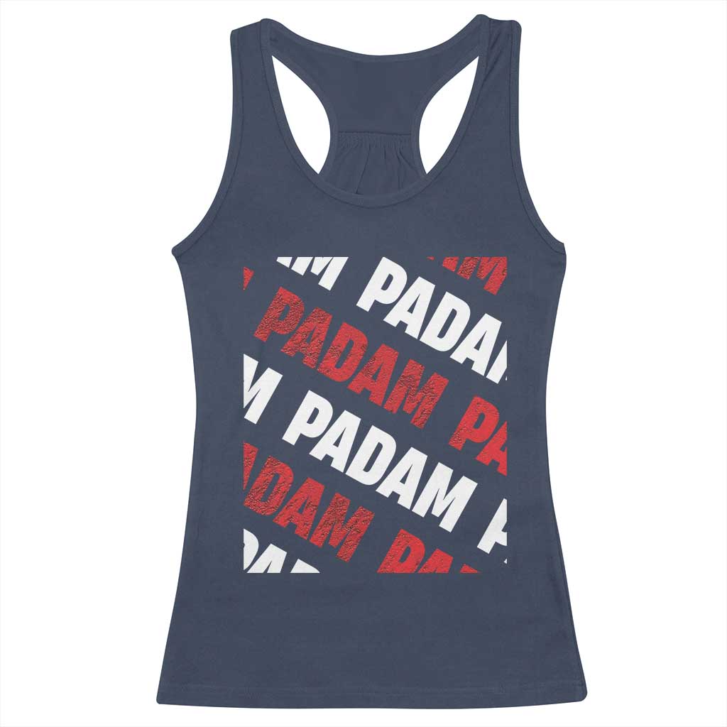 Pride Month Racerback Tank Top Padam Padam Heartbeat LGBTQ