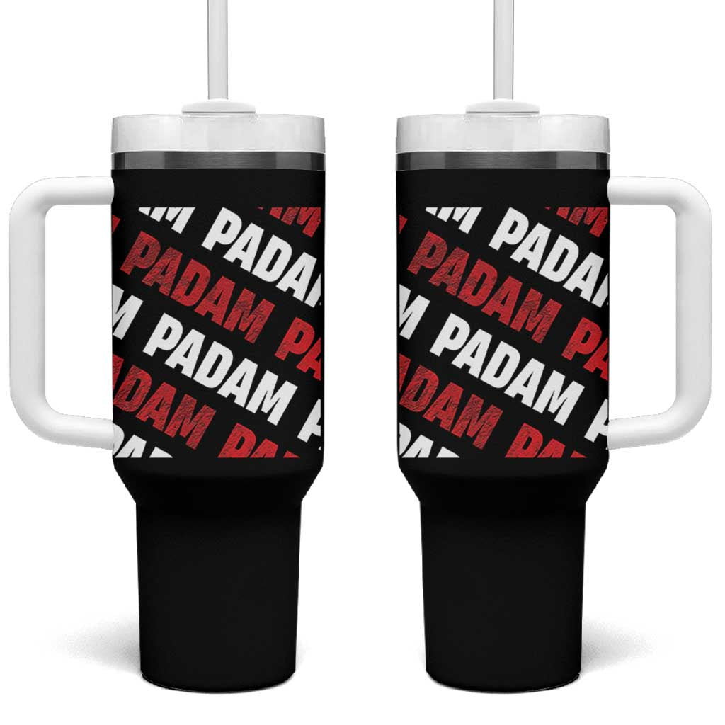 Pride Month Tumbler With Handle Padam Padam Heartbeat LGBTQ