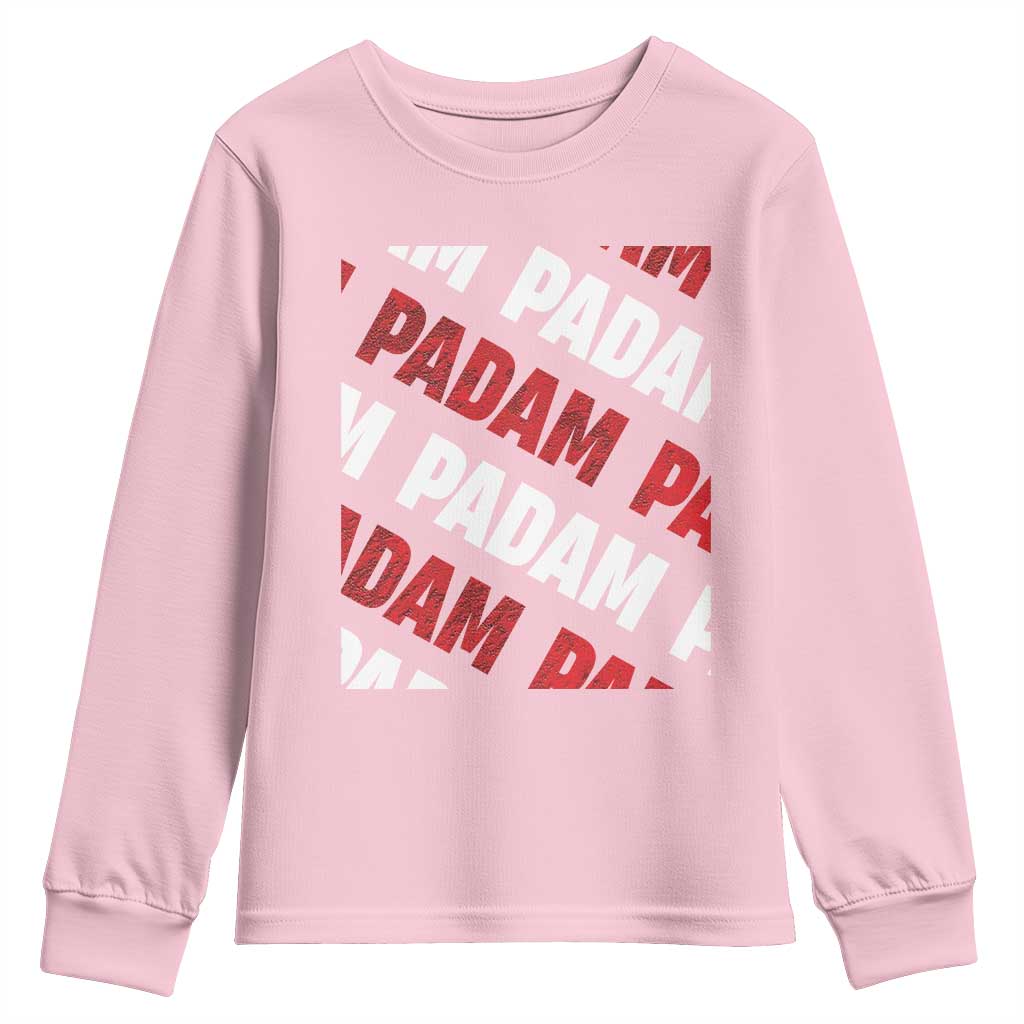 Pride Month Youth Sweatshirt Padam Padam Heartbeat LGBTQ