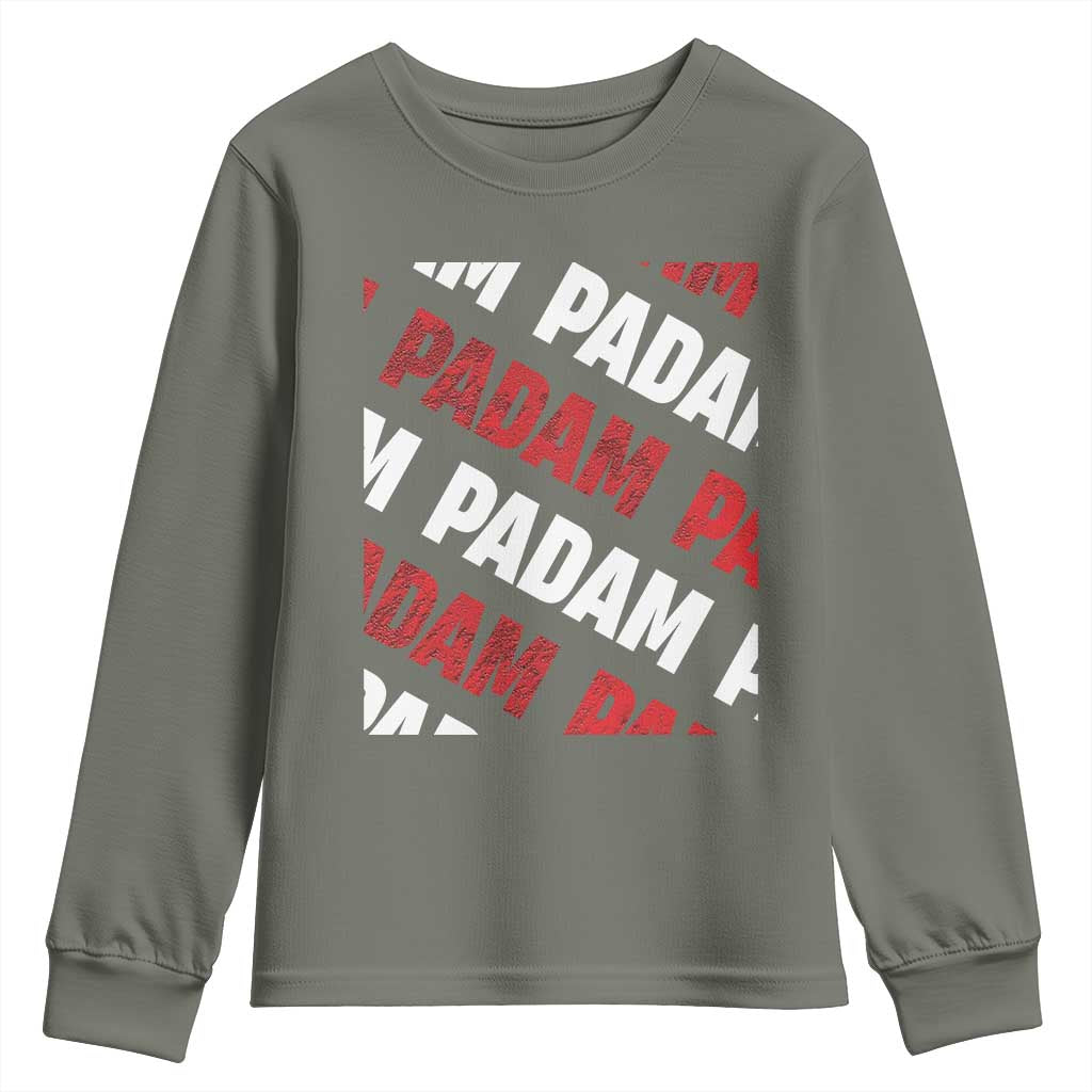 Pride Month Youth Sweatshirt Padam Padam Heartbeat LGBTQ