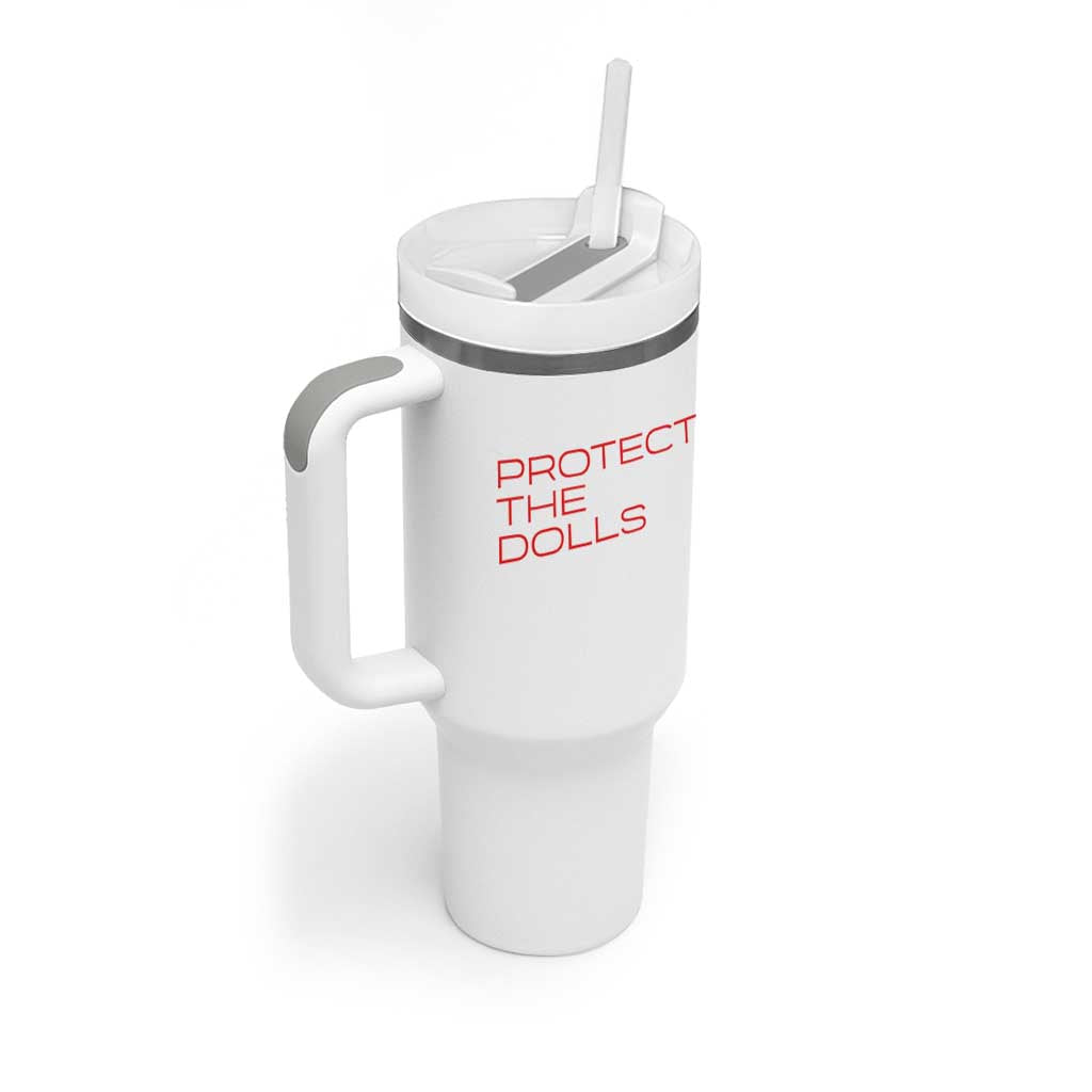 Protect The Dolls Tumbler With Handle Pride Month