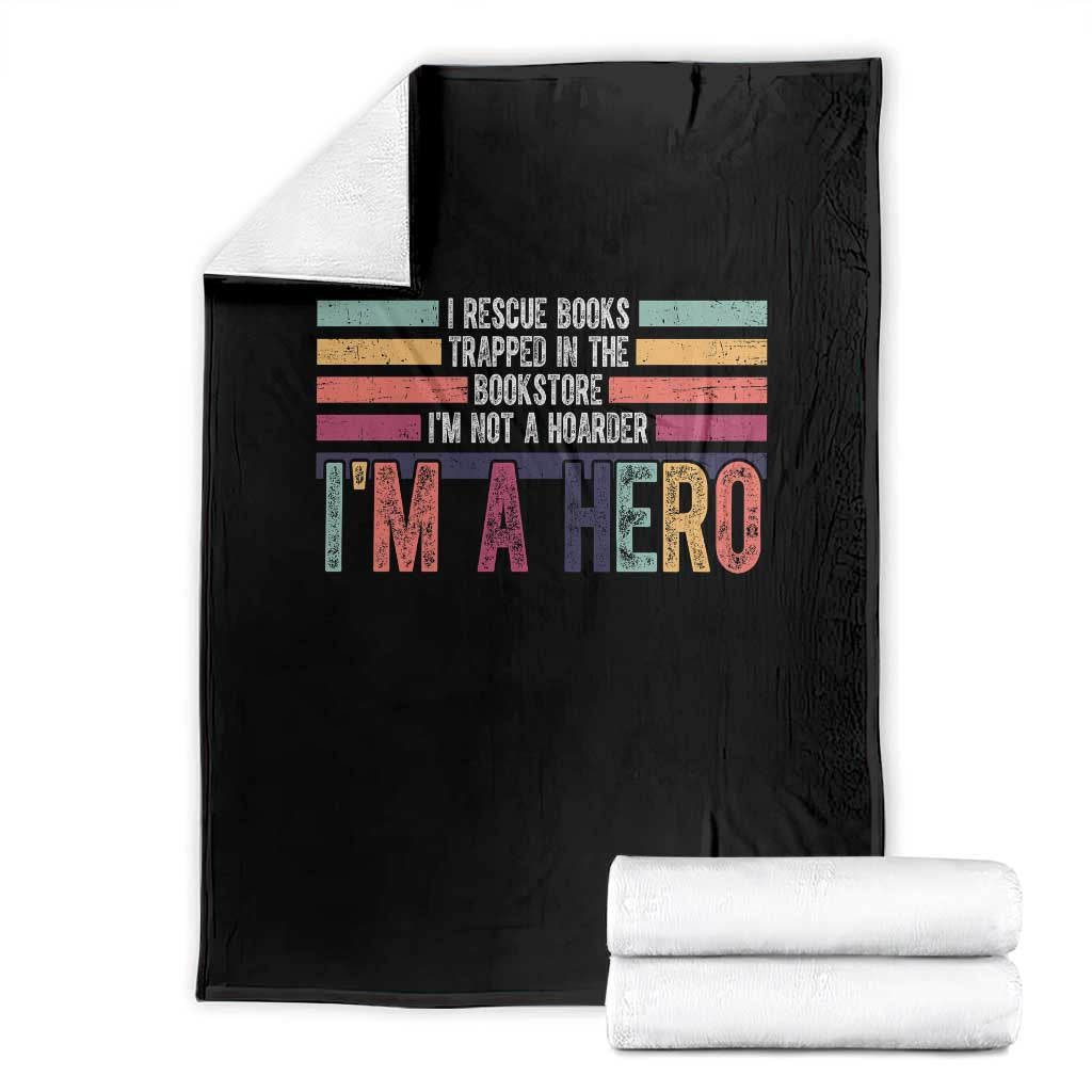 Book Lover Throw Blanket I Rescue Books - Wonder Print Shop