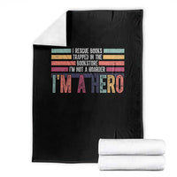 Book Lover Throw Blanket I Rescue Books - Wonder Print Shop
