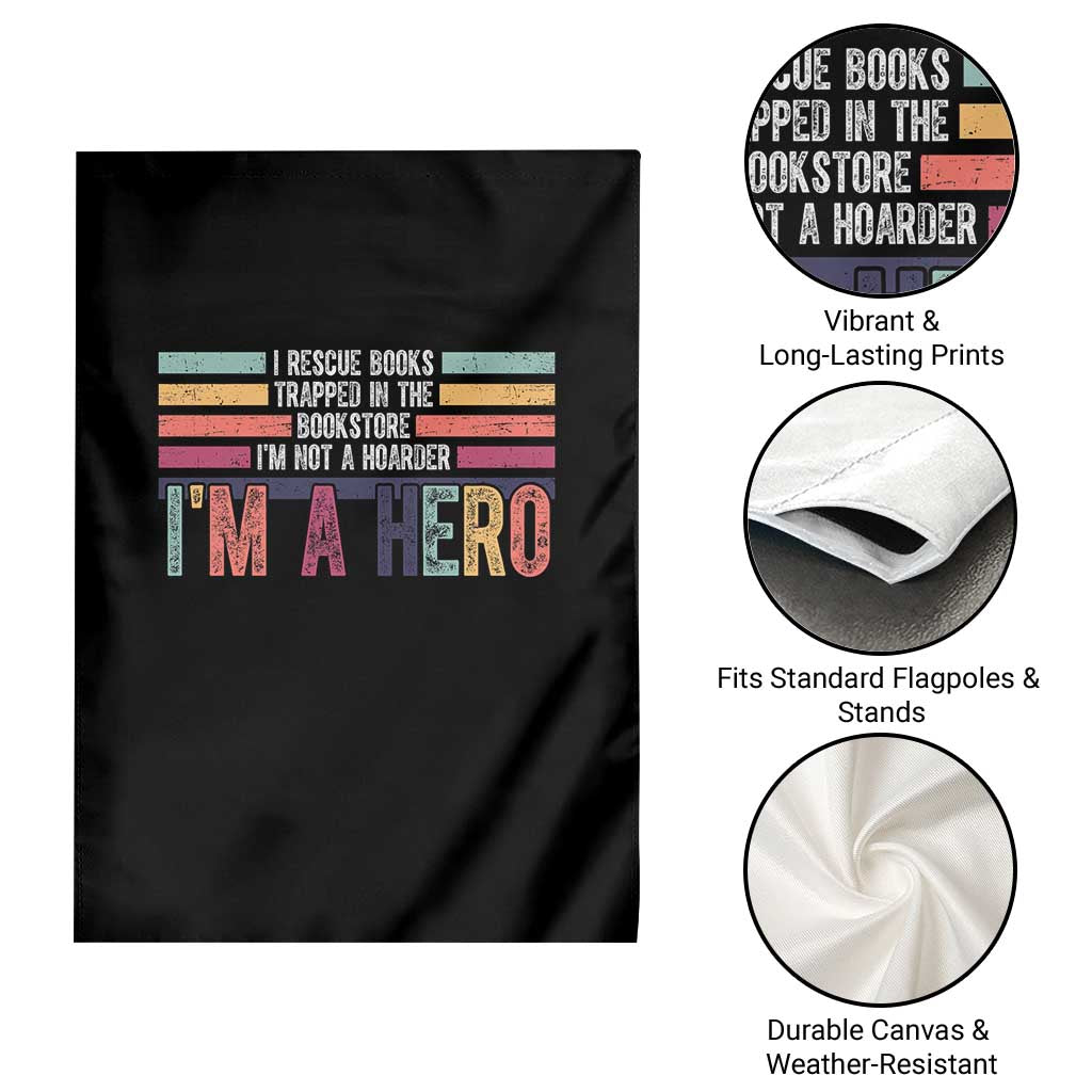 Book Lover Garden Flag I Rescue Books - Wonder Print Shop