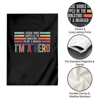 Book Lover Garden Flag I Rescue Books - Wonder Print Shop