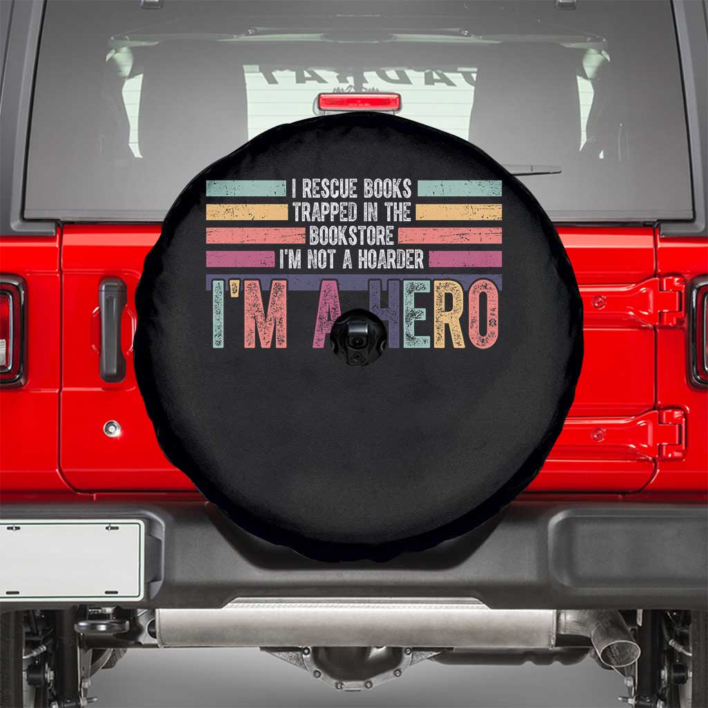 Book Lover Spare Tire Cover I Rescue Books - Wonder Print Shop