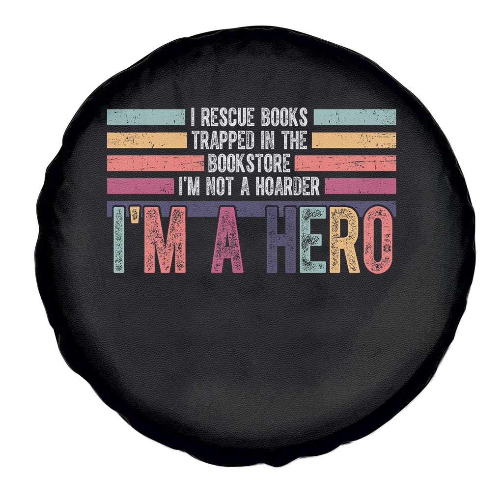 Book Lover Spare Tire Cover I Rescue Books - Wonder Print Shop