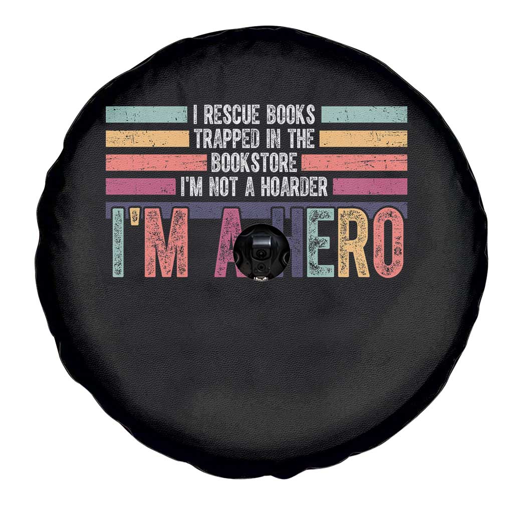 Book Lover Spare Tire Cover I Rescue Books - Wonder Print Shop