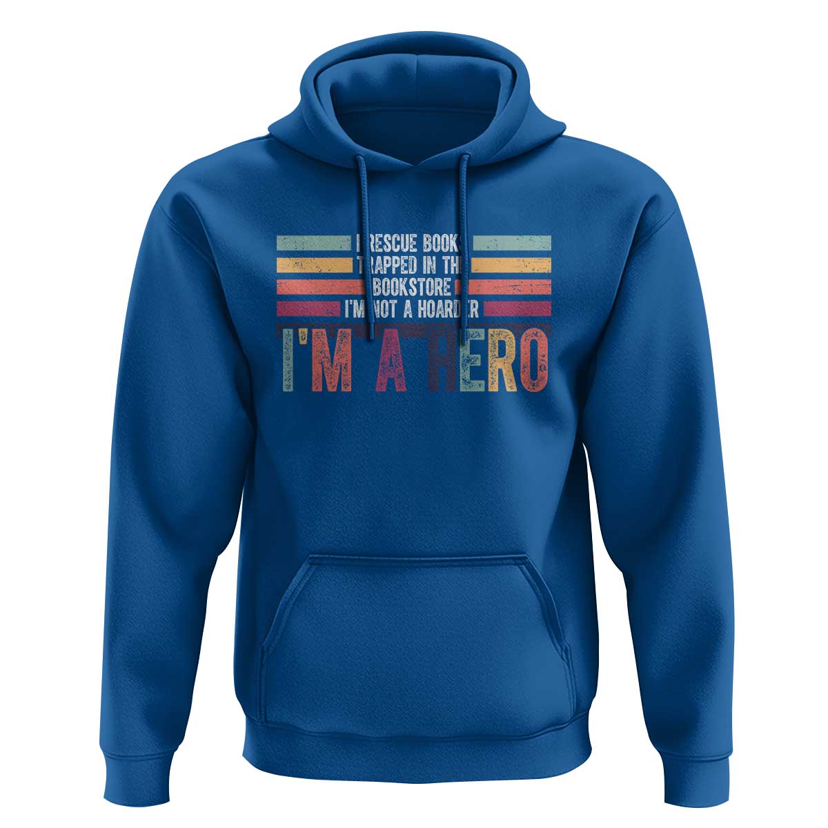 Book Lover Hoodie I Rescue Books - Wonder Print Shop