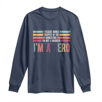 Book Lover Long Sleeve Shirt I Rescue Books - Wonder Print Shop