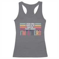 Book Lover Racerback Tank Top I Rescue Books - Wonder Print Shop