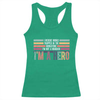 Book Lover Racerback Tank Top I Rescue Books - Wonder Print Shop
