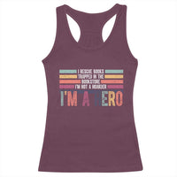Book Lover Racerback Tank Top I Rescue Books - Wonder Print Shop