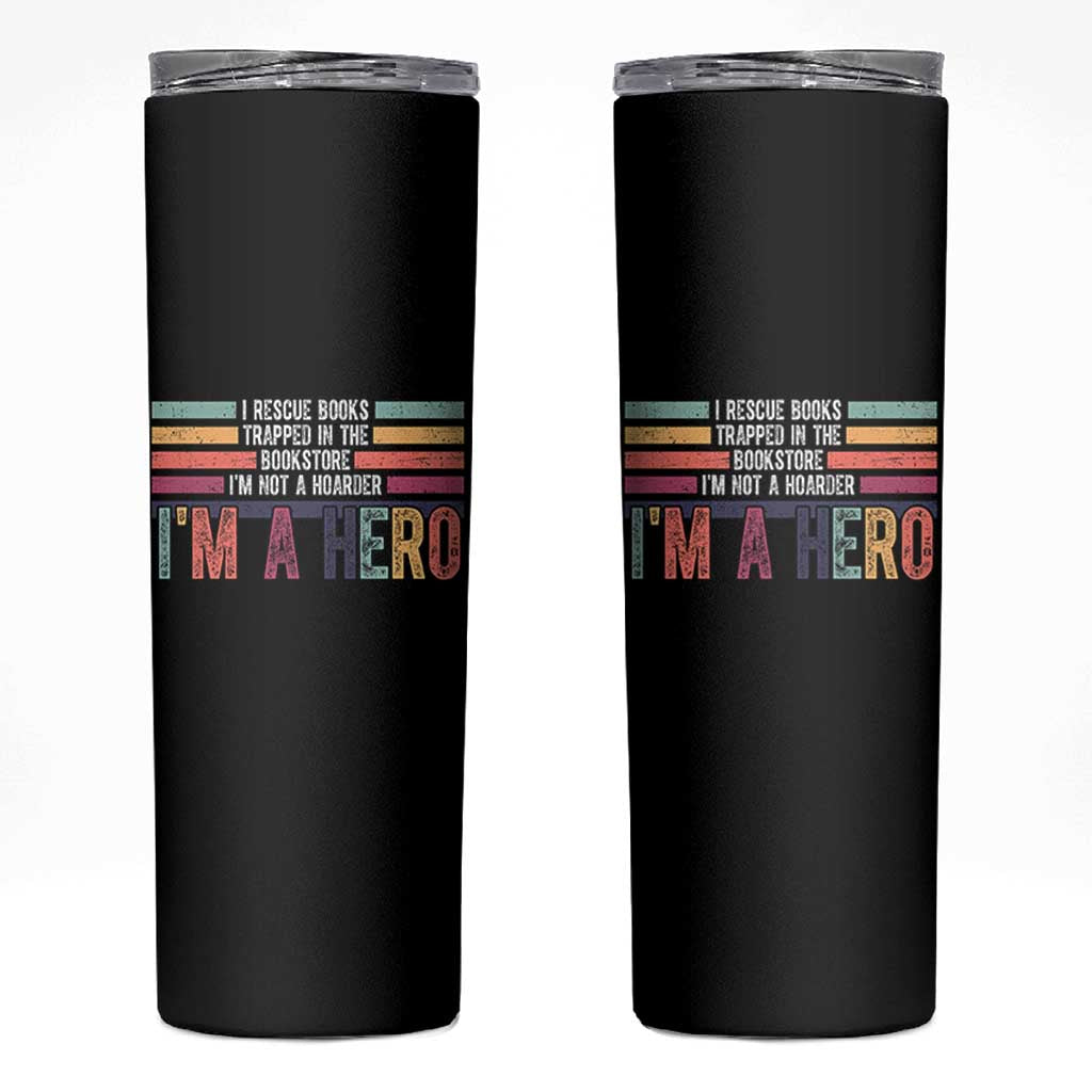 Book Lover Skinny Tumbler I Rescue Books - Wonder Print Shop