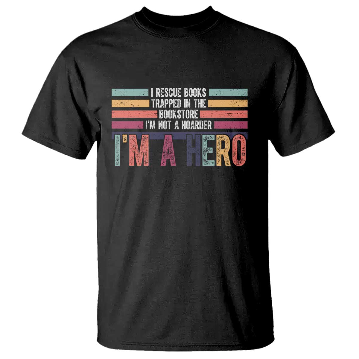 Book Lover T Shirt I Rescue Books - Wonder Print Shop
