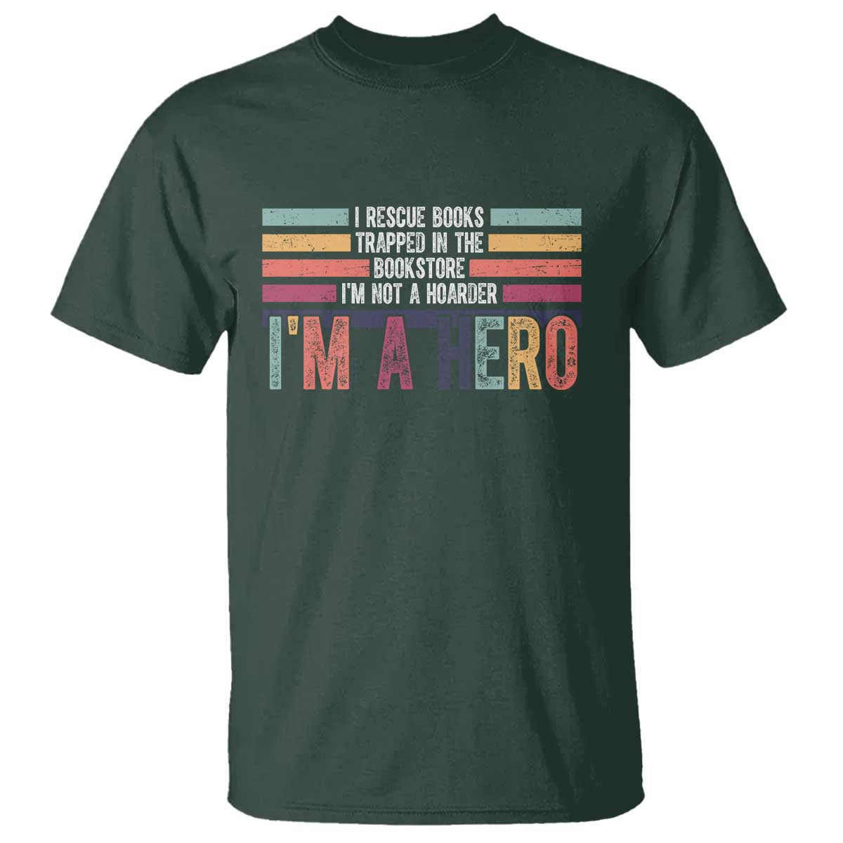 Book Lover T Shirt I Rescue Books - Wonder Print Shop