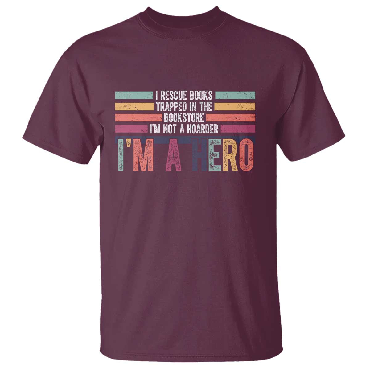 Book Lover T Shirt I Rescue Books - Wonder Print Shop