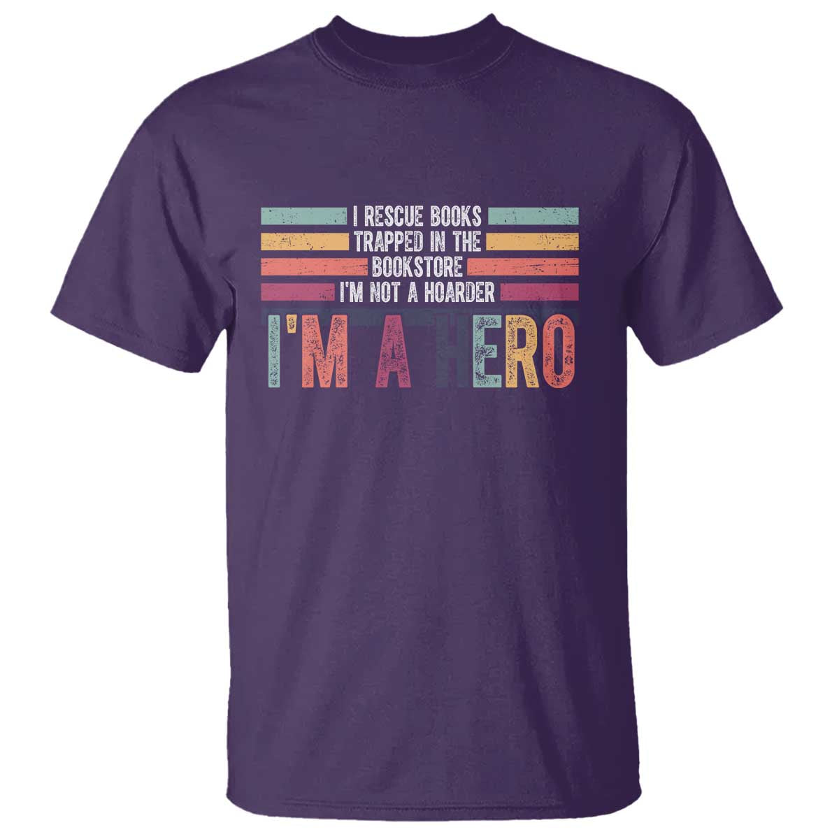 Book Lover T Shirt I Rescue Books - Wonder Print Shop