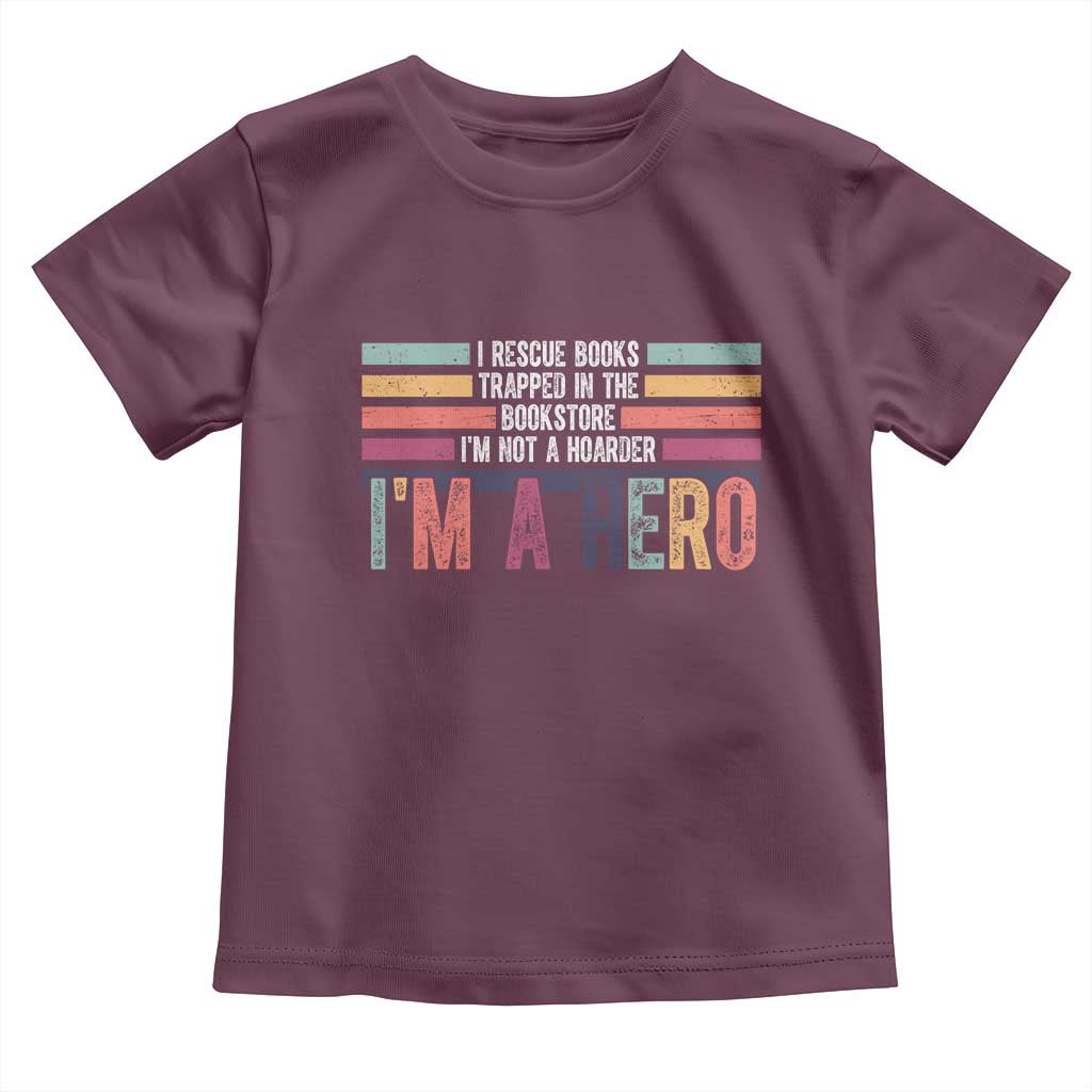 Book Lover Toddler T Shirt I Rescue Books - Wonder Print Shop
