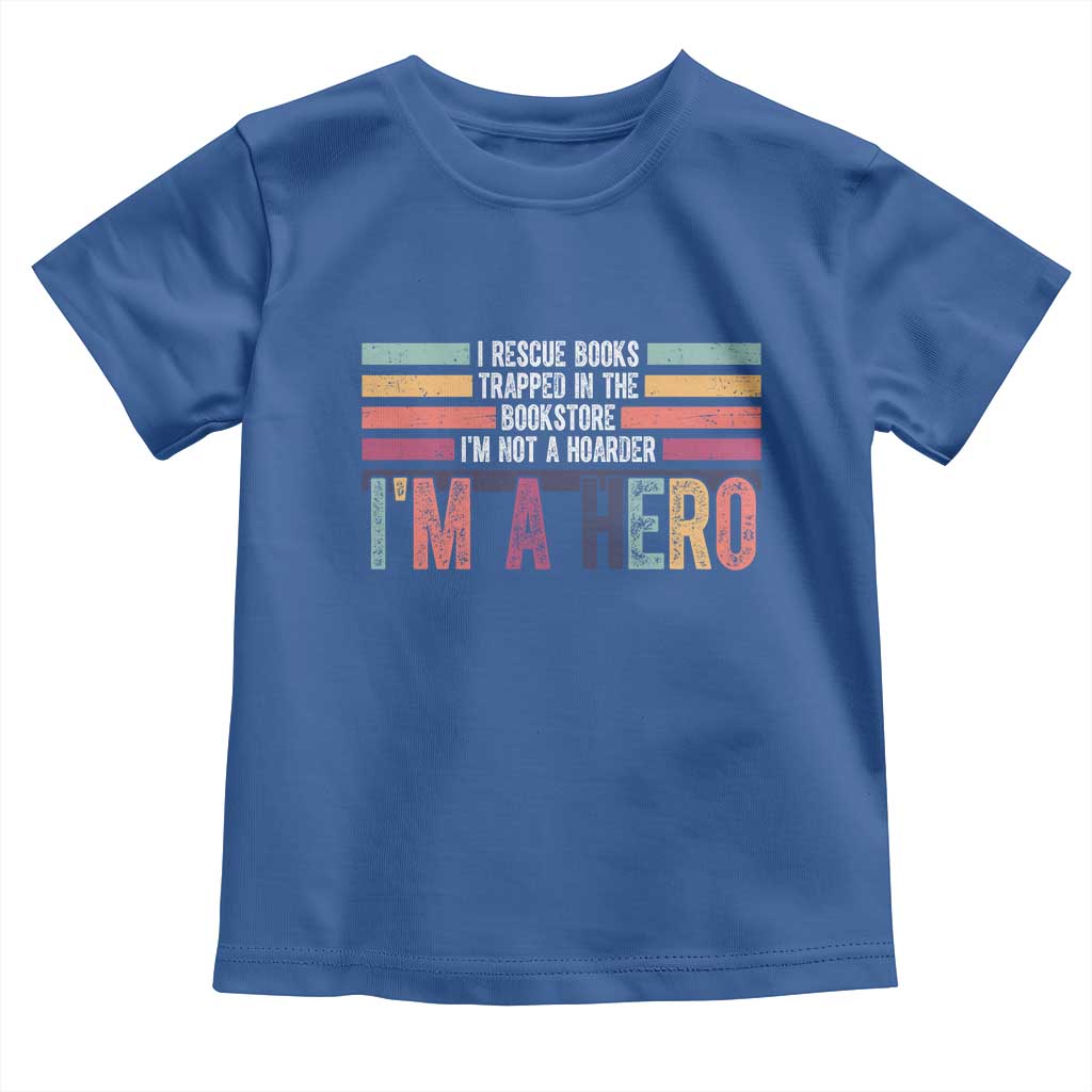 Book Lover Toddler T Shirt I Rescue Books - Wonder Print Shop