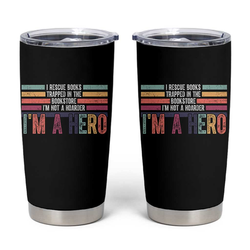 Book Lover Tumbler Cup I Rescue Books - Wonder Print Shop