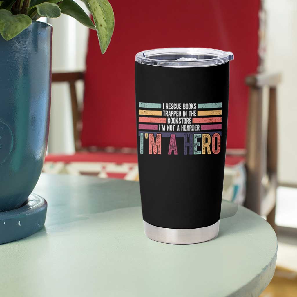Book Lover Tumbler Cup I Rescue Books - Wonder Print Shop