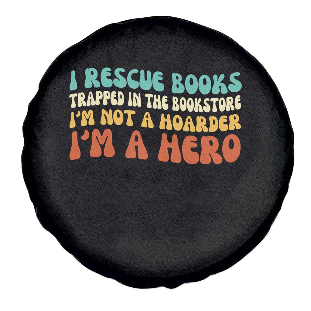 I Rescue Books Spare Tire Cover Funny Booksellers Bookworm Book Lover Reader Gift - Wonder Print Shop