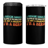 I Rescue Books 4 in 1 Can Cooler Tumbler Funny Booksellers Bookworm Book Lover Reader Gift - Wonder Print Shop