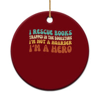 I Rescue Books Ceramic Ornament Funny Booksellers Bookworm Book Lover Reader Gift - Wonder Print Shop