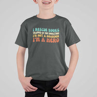 I Rescue Books T Shirt For Kid Funny Booksellers Bookworm Book Lover Reader Gift - Wonder Print Shop