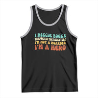 I Rescue Books Tank Top Funny Booksellers Bookworm Book Lover Reader Gift - Wonder Print Shop
