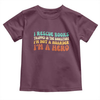 I Rescue Books Toddler T Shirt Funny Booksellers Bookworm Book Lover Reader Gift - Wonder Print Shop