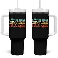I Rescue Books Tumbler With Handle Funny Booksellers Bookworm Book Lover Reader Gift - Wonder Print Shop