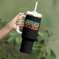 I Rescue Books Tumbler With Handle Funny Booksellers Bookworm Book Lover Reader Gift - Wonder Print Shop