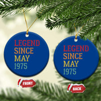 Legend Since May 1975 Ceramic Ornament Vintage Retro 50th Birthday Gifts - Wonder Print Shop
