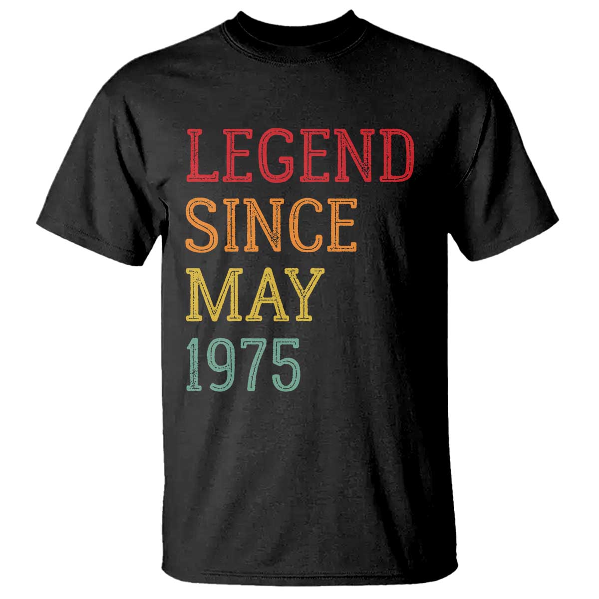 Legend Since May 1975 T Shirt Vintage Retro 50th Birthday Gifts