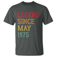 Legend Since May 1975 T Shirt Vintage Retro 50th Birthday Gifts