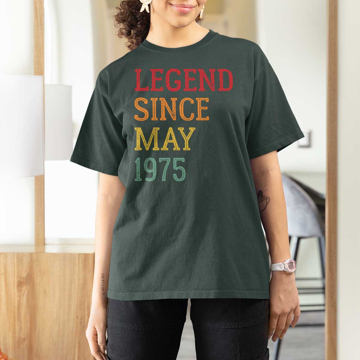 Legend Since May 1975 T Shirt For Women Vintage Retro 50th Birthday Gifts