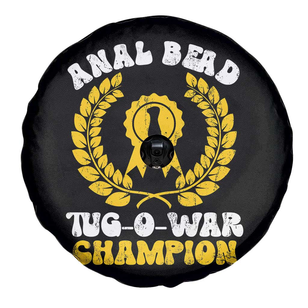 Bead Tug O War Champion Spare Tire Cover Funny Sarcastic Saying Weird Gag Gift