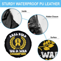 Bead Tug O War Champion Spare Tire Cover Funny Sarcastic Saying Weird Gag Gift