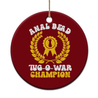 Bead Tug O War Champion Ceramic Ornament Funny Sarcastic Saying Weird Gag Gift - Wonder Print Shop