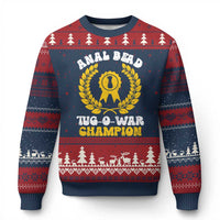 Bead Tug O War Champion Ugly Christmas Sweater Funny Sarcastic Saying Weird Gag Gift - Wonder Print Shop